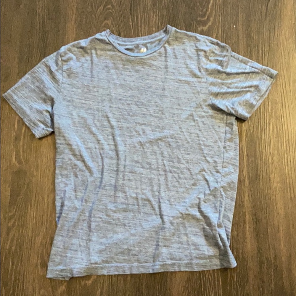 Plain blue t-shirt